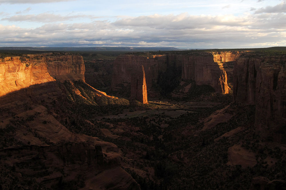Spider Rock from Camp