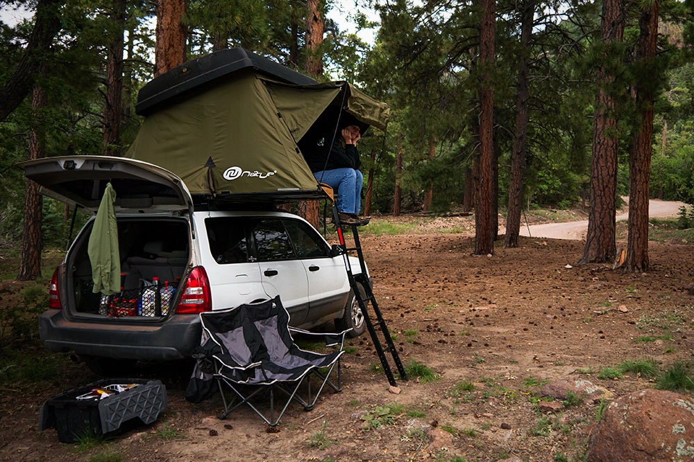 Roof Top Tent on a Forester