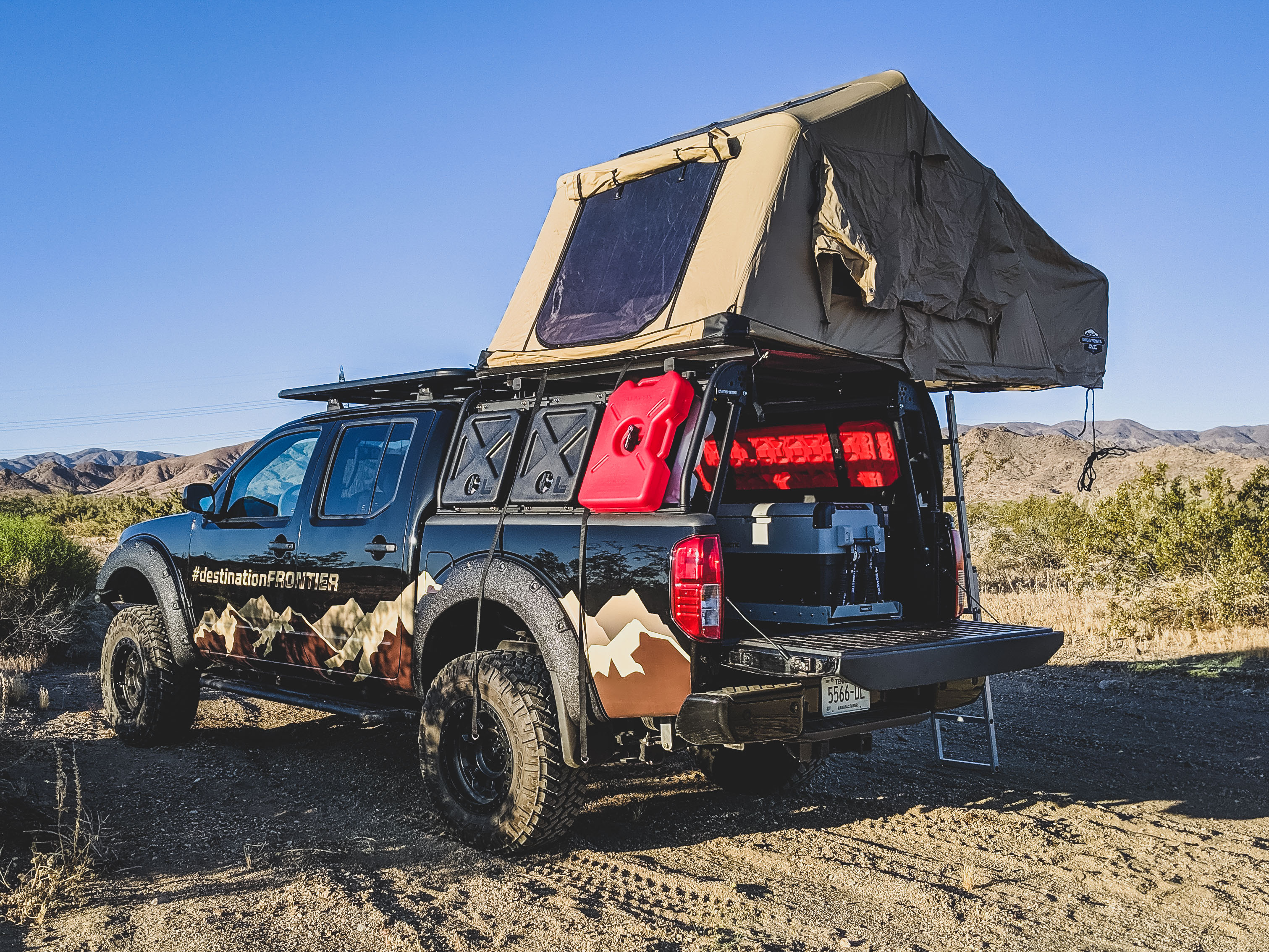 Nissan Frontier with Roof Tent
