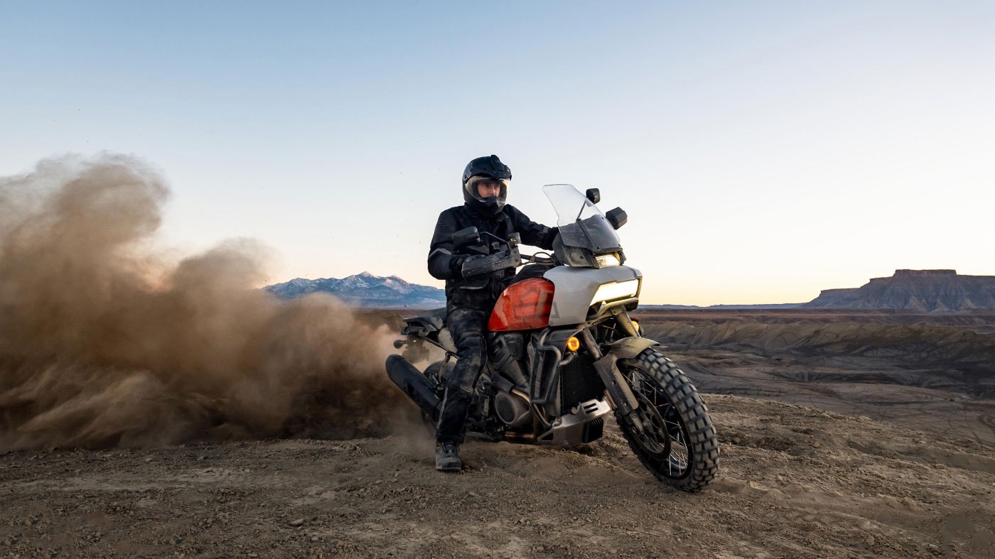 harley davidson pan america 1250 in dirt