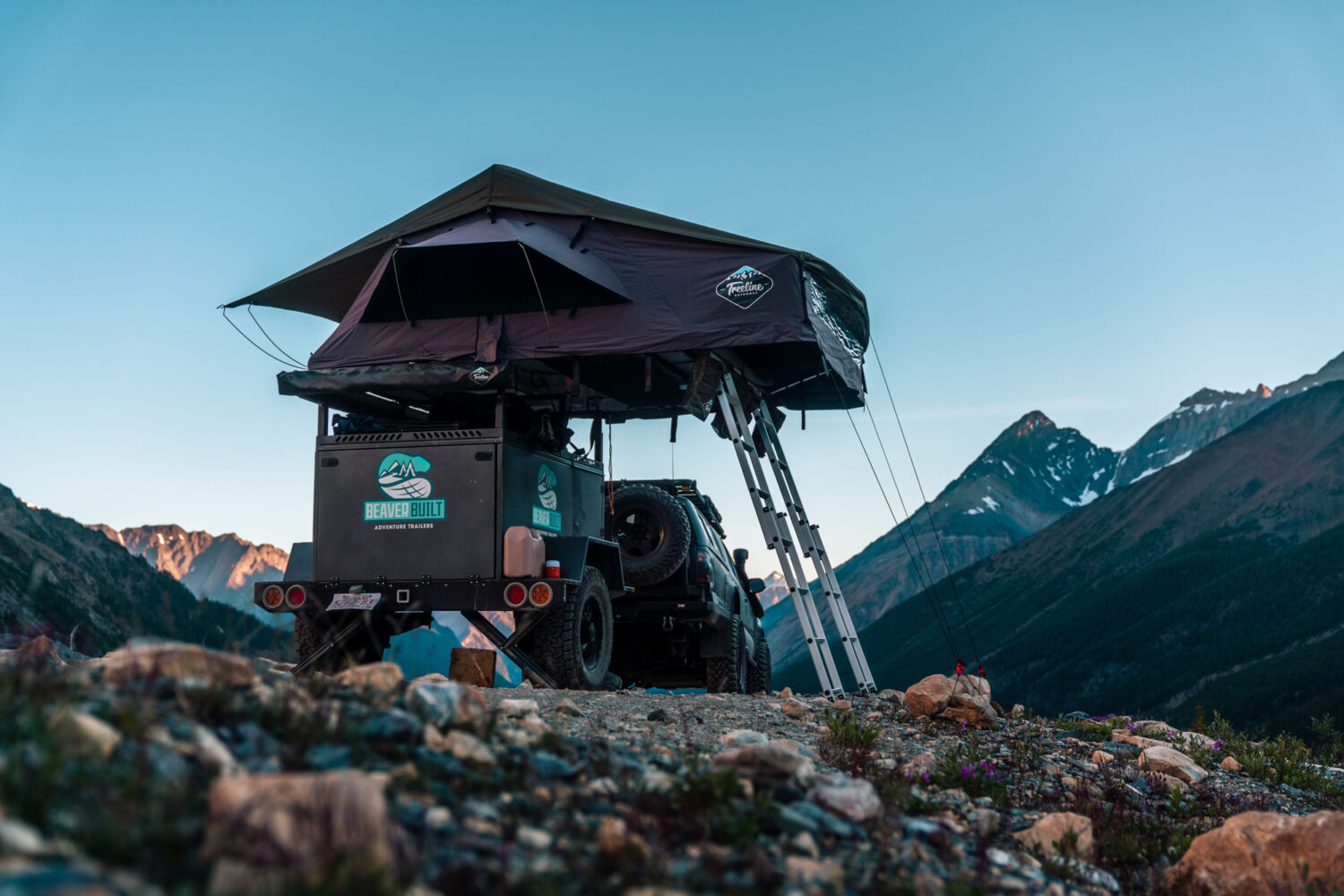 beaver built trailer set up