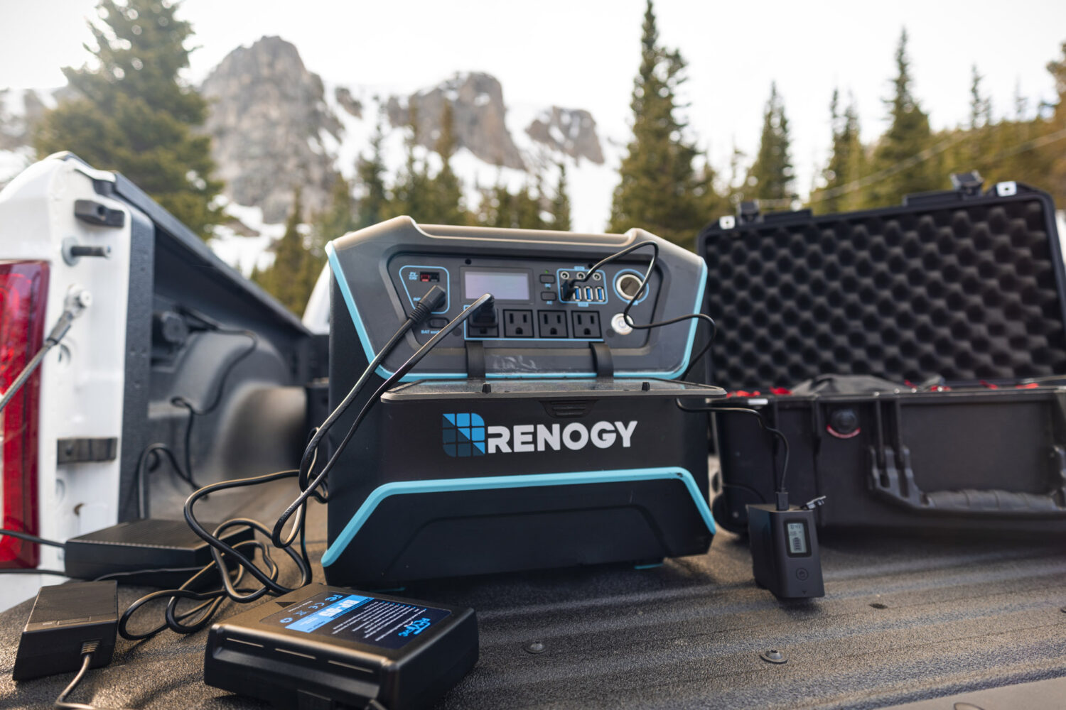 renogy lycan powerbox in truck bed