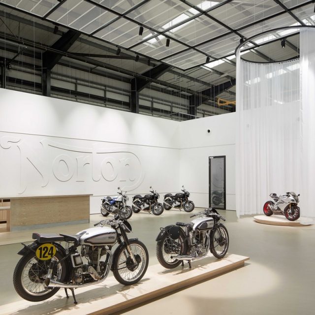 norton motorcycles showroom