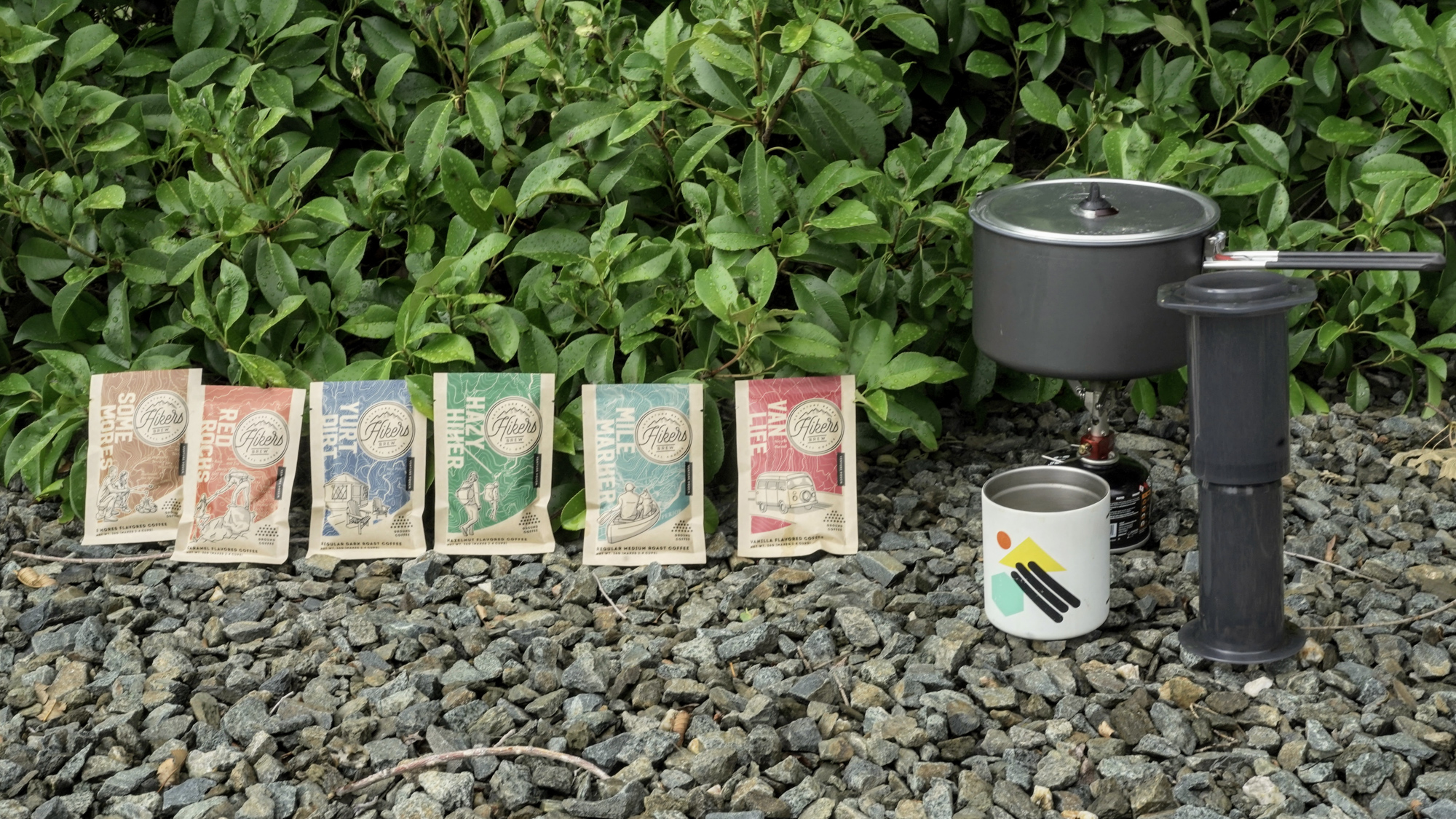 hikers brew coffee